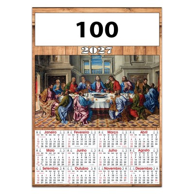 Calendário com 1 cromo Ref. 100