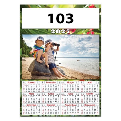 Calendário com 1 cromo Ref. 100 - Imagem 4