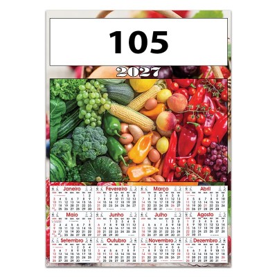 Calendário com 1 cromo Ref. 100 - Imagem 6