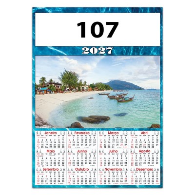 Calendário com 1 cromo Ref. 100 - Imagem 8