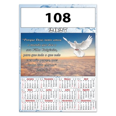 Calendário com 1 cromo Ref. 100 - Imagem 9