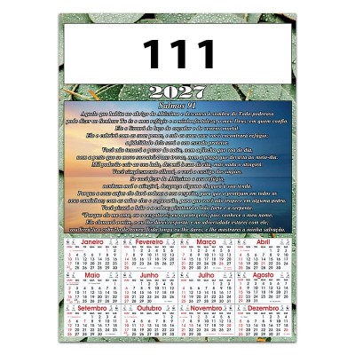 Calendário com 1 cromo Ref. 100 - Imagem 12