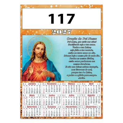 Calendário com 1 cromo Ref. 100 - Imagem 18