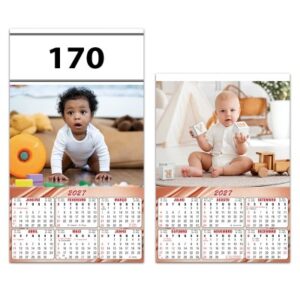 Calendário com 02 cromos  Ref. 170