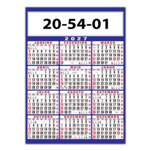 Calendário Comercial Anual Ref. 20.54.31.01