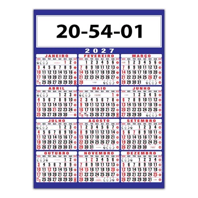Calendário Comercial Anual Ref. 20.54.31.01