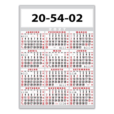 Calendário Comercial Anual Ref. 20.54.31.01 - Imagem 2