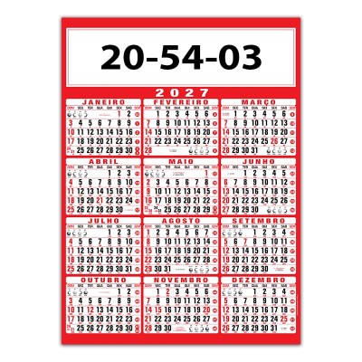 Calendário Comercial Anual Ref. 20.54.31.01 - Imagem 3