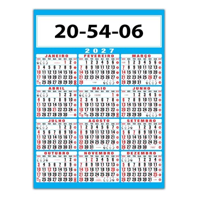 Calendário Comercial Anual Ref. 20.54.31.01 - Imagem 5