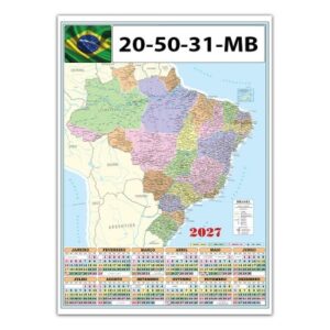 Poster Mapa Brasil Ref. 20.50.31.MB