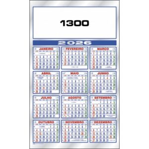 Calendário Metalizado Ibraf Ref. 1300 á 1303