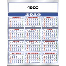 Calendário Metalizado Ibraf Ref. 1900
