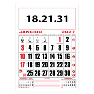 Calendário Comercial Grande  Mensal  Ref. 18