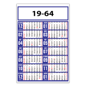 Calendário Comercial Anual Ref. 19.64.31.01
